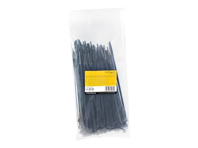 StarTech Nylon Cable Ties 100 Pack 20cm - Black - Image 8