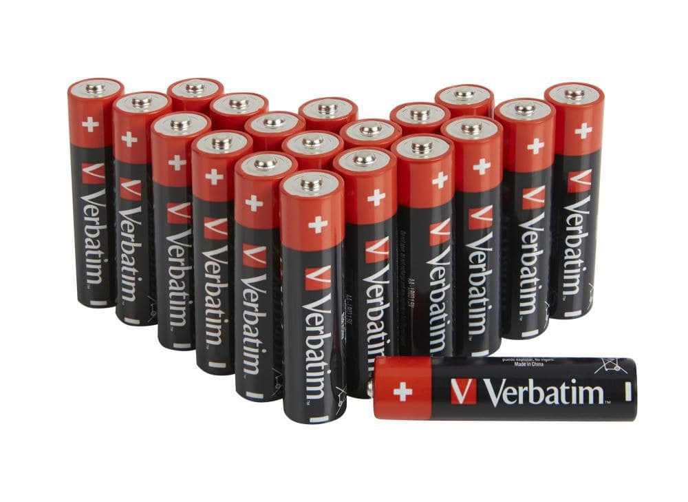Verbatim AA Alkaline Batteries 1.5V LR6 - 20 Pack - Image 1