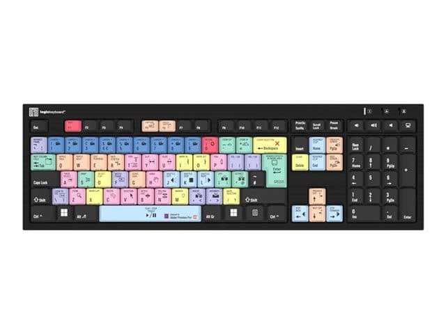 Logic Keyboards Adobe Premiere Pro CC Nero Keyboard Black