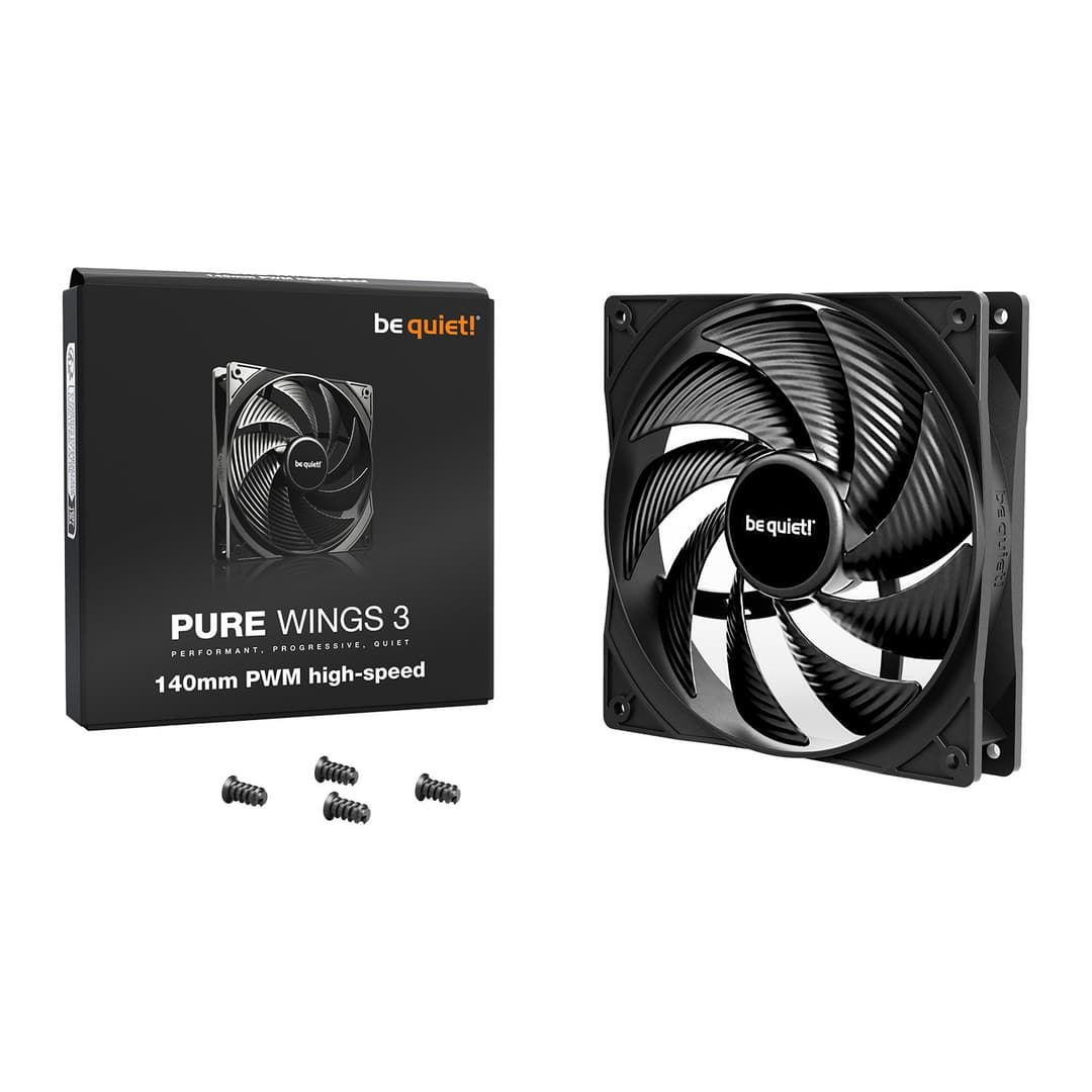 be quiet! Pure Wings 3 PWM High-Speed Case Fan 140mm - Image 1
