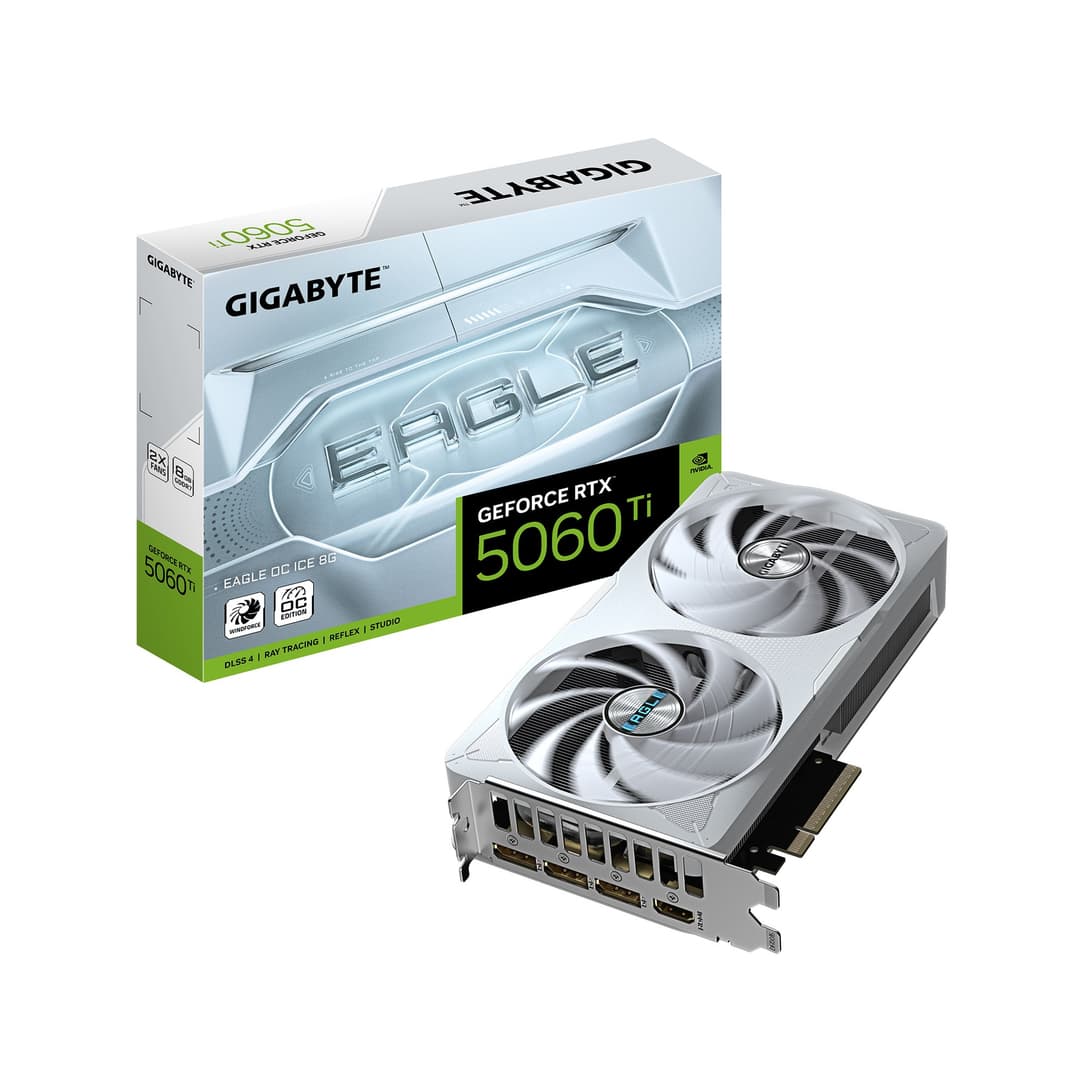 GIGABYTE GeForce RTX 5060 Ti EAGLE OC ICE 8G Graphics Card - Image 1