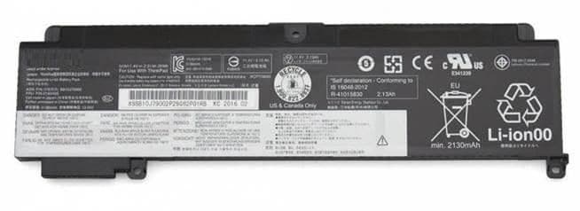 CoreParts MBXLE-BA0209 Replacement Laptop Battery for Lenovo ThinkPad T460s/T470s, 11.4V 2000mAh 22.8Wh Li-Pol, 3-cell, Black - Image 1