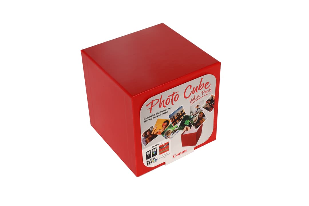 Canon PG-560 / CL-561 Ink Cartridge Photo Cube Value Pack with PP-201 5x5" Photo Paper (40 Sheets) - Black & Colour - Image 3