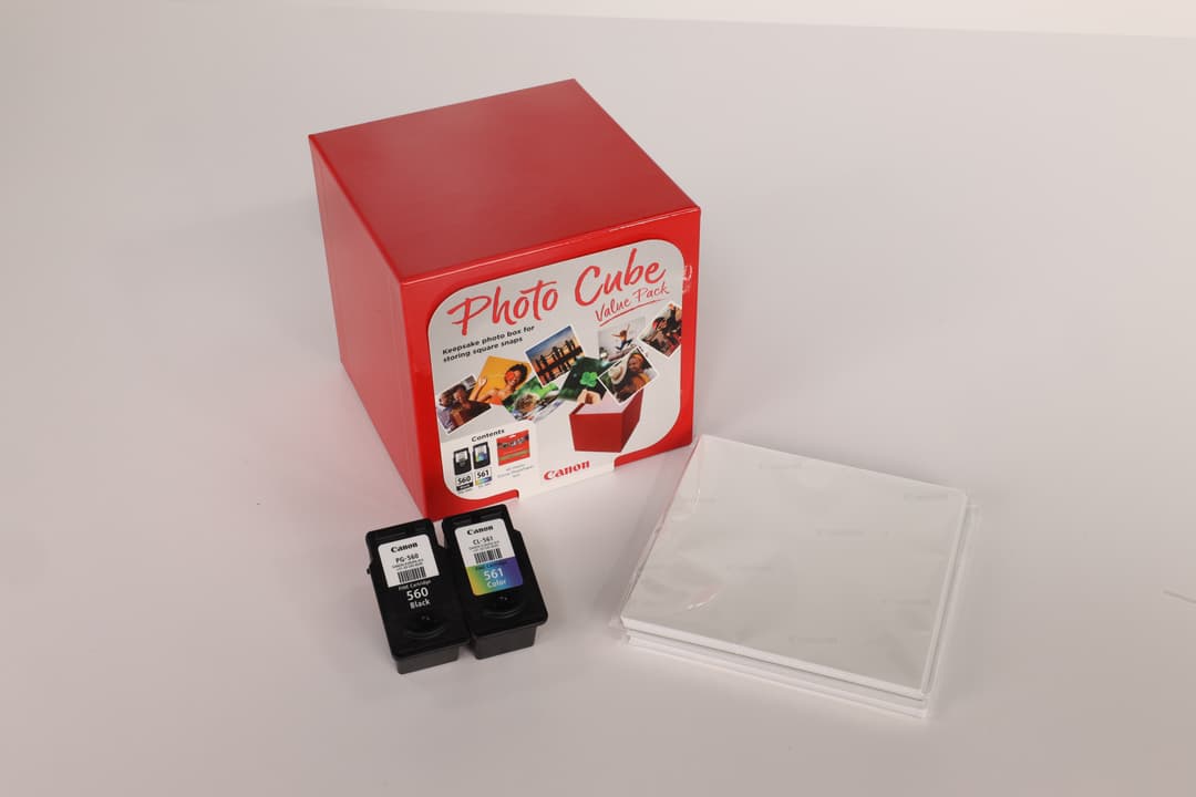 Canon PG-560 / CL-561 Ink Cartridge Photo Cube Value Pack with PP-201 5x5" Photo Paper (40 Sheets) - Black & Colour - Image 4