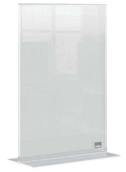 Nobo Premium Plus Clear Acrylic Freestanding Poster Frame - A5 - Image 1