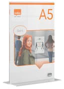 Nobo Premium Plus Clear Acrylic Freestanding Poster Frame - A5 thumbnail 3