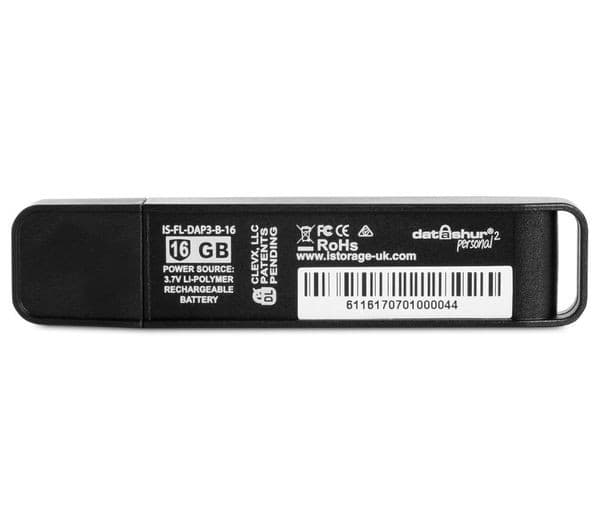 iStorage datAshur Personal² Secure USB 3.0 Flash Drive, AES-XTS 256-bit Hardware Encryption, PIN Protected - 16GB - Image 8
