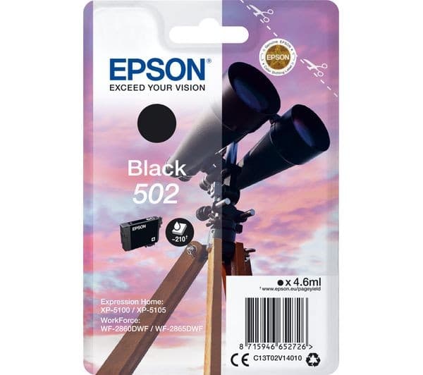 EPSON Binoculars 502 Black Ink Cartridge