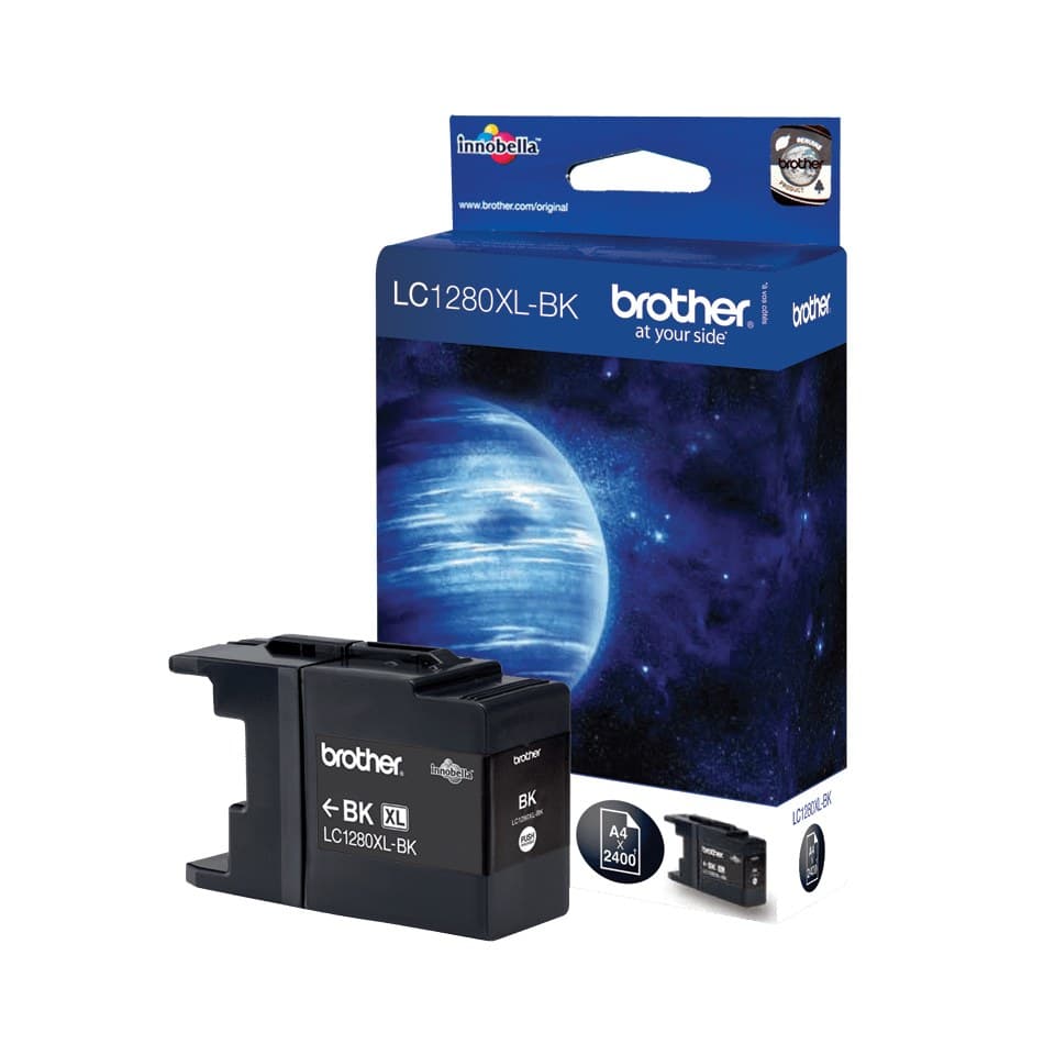 Brother LC1280XLBK High Yield Ink Cartridge (2,400 Pages) - Black - Image 1