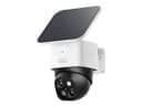 Eufy SoloCam S340 3K Dual Lens Outdoor Security Camera with Solar Panel White thumbnail 1
