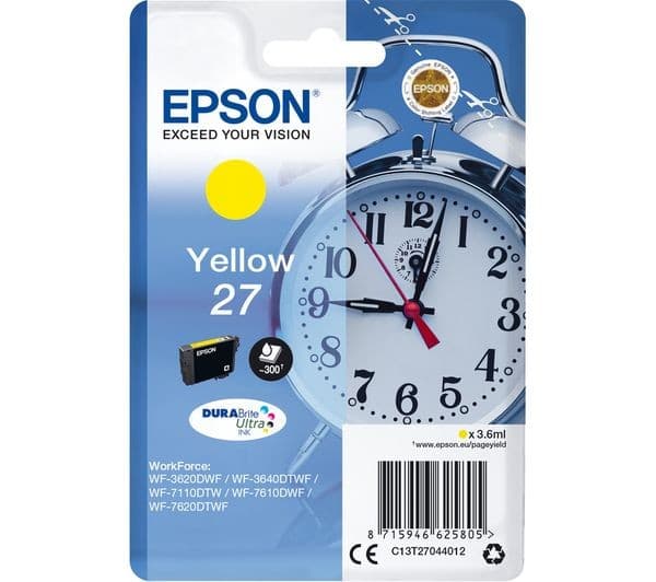 EPSON Alarm Clock 27 Yellow Ink Cartridge