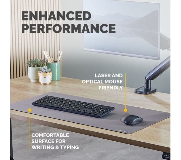 Fellowes Breyta Desk Mat 800 x 400mm - Grey - Image 4