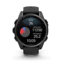 Garmin Fenix 8 AMOLED 43mm Sapphire - Carbon Grey DLC Titanium with Black/Pebble Grey Band thumbnail 5