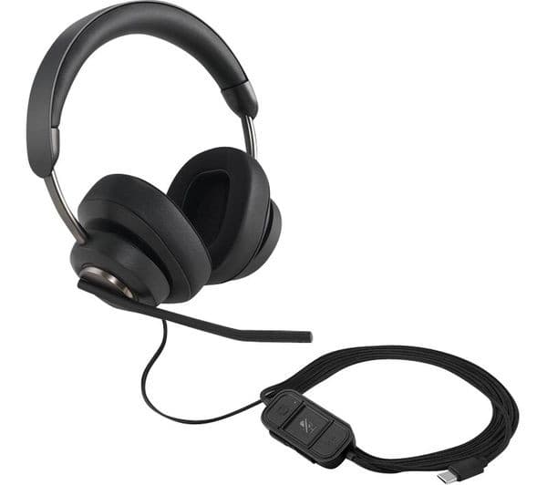 KENSINGTON H2000 USB-C Over-Ear Wired Headset - Black