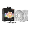be quiet! Light Wings LX 140mm PWM High-Speed ARGB Case Fan Triple Pack - White thumbnail 1
