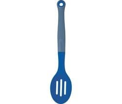 COLOURWORKS Slotted Spoon - Grey & Blue