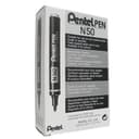 Pentel N50 Permanent Marker 4.3mm Bullet Tip, 2.2mm Line (Pack of 12) - Black thumbnail 2