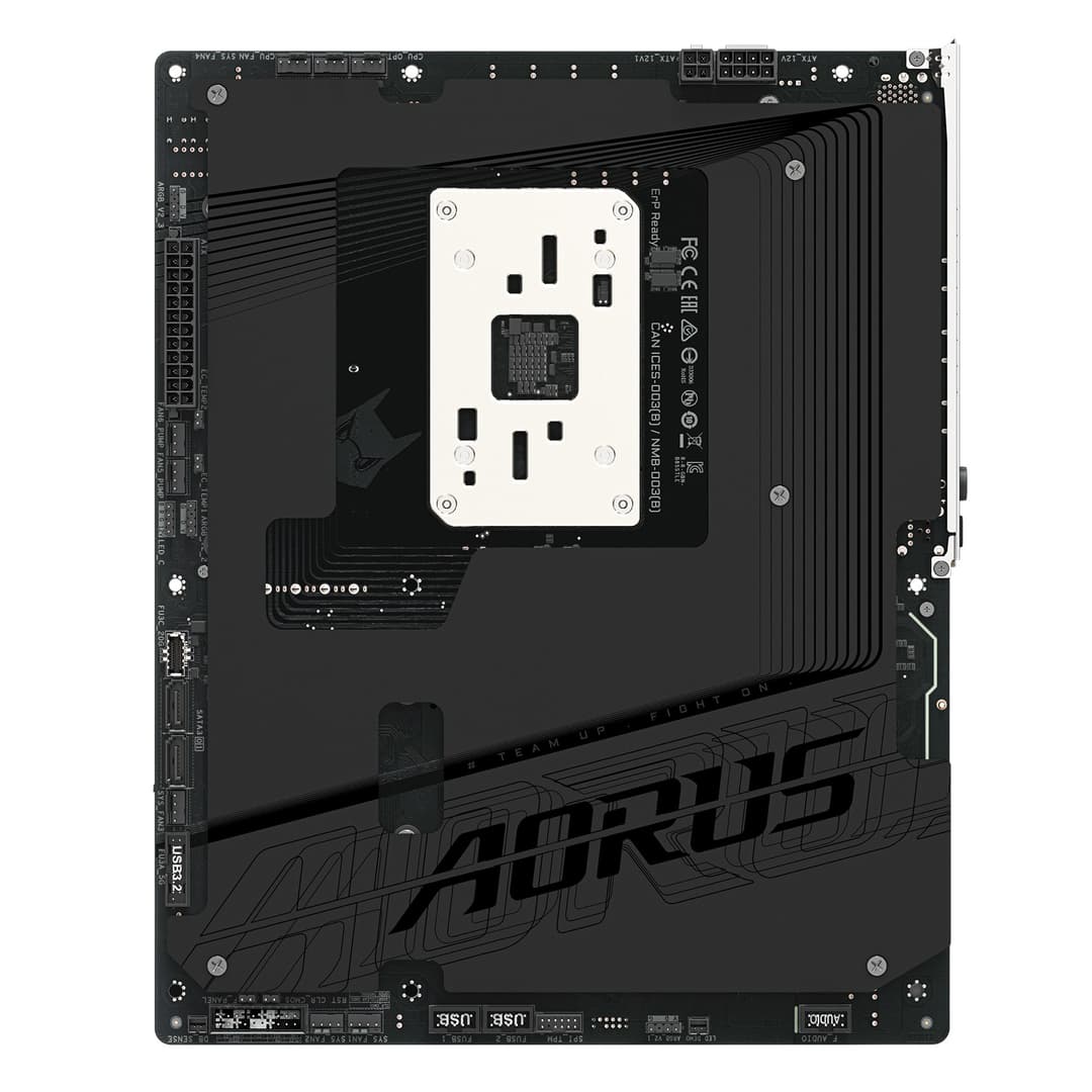 GIGABYTE B850 AORUS STEALTH Motherboard - AMD Ryzen 9000 Series CPUs, 14+2+2 Phases Digital VRM, up to 8200MHz DDR5 (OC), 2xPCIe 5.0 + 2xPCIe 4.0 M.2, WIFI 7, 5 GbE LAN, USB 3.2 Gen 2 - Image 4