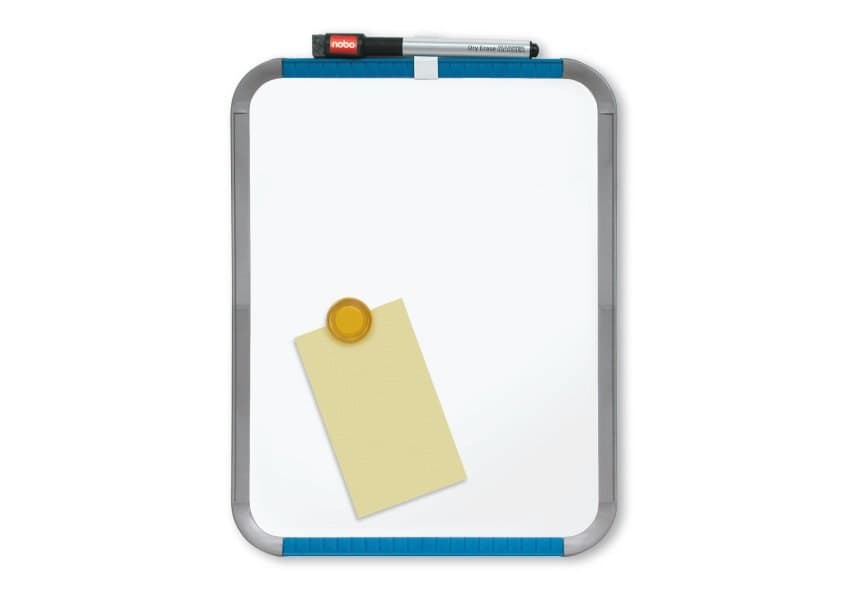 Nobo Mini Magnetic Whiteboard Slim Frame 22x28cm - Image 1