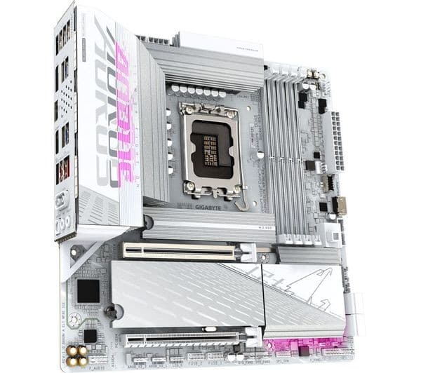 GIGABYTE B860M Aorus Elite WiFi6E LGA1851 DDR5 Micro-ATX Motherboard - White (ICE) - Image 5