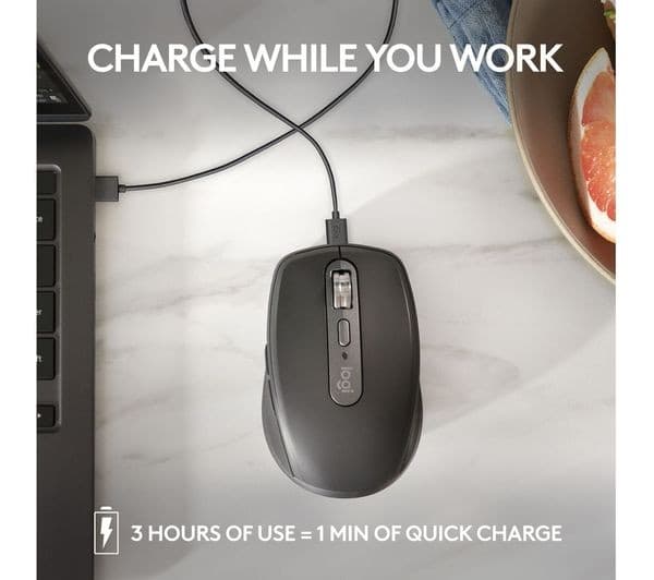 Logitech MX Anywhere 3S Wireless Mouse - Pale Grey - Image 8
