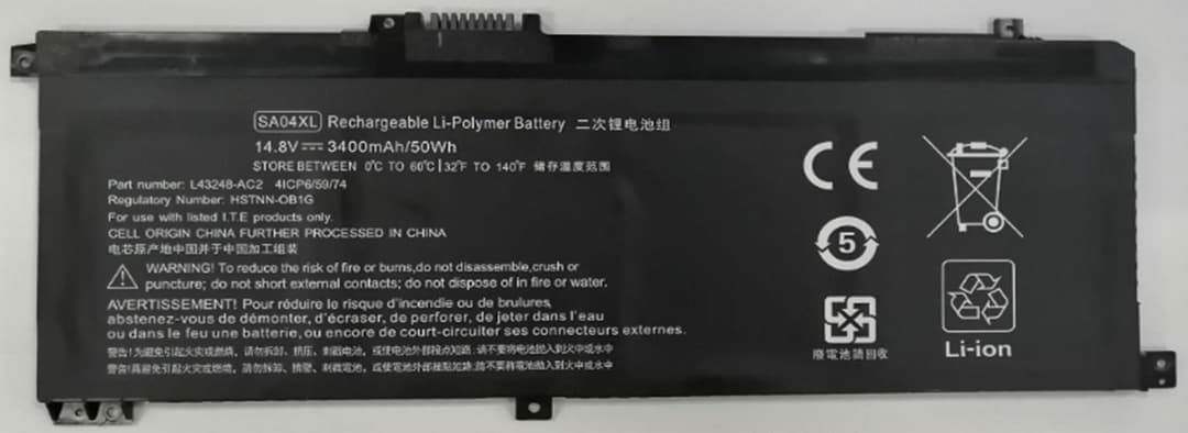 CoreParts MBXHP-BA0277 Replacement Laptop Battery for HP Envy 15-dr0000 / Envy x360 15-dr0000 Series, 14.8V 3400mAh 50.32Wh Li-ion - Image 1