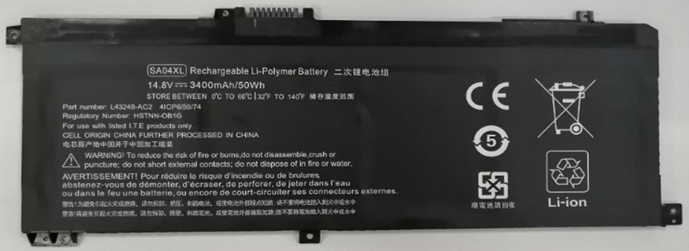 CoreParts MBXHP-BA0277 Replacement Laptop Battery for HP Envy 15-dr0000 / Envy x360 15-dr0000 Series, 14.8V 3400mAh 50.32Wh Li-ion