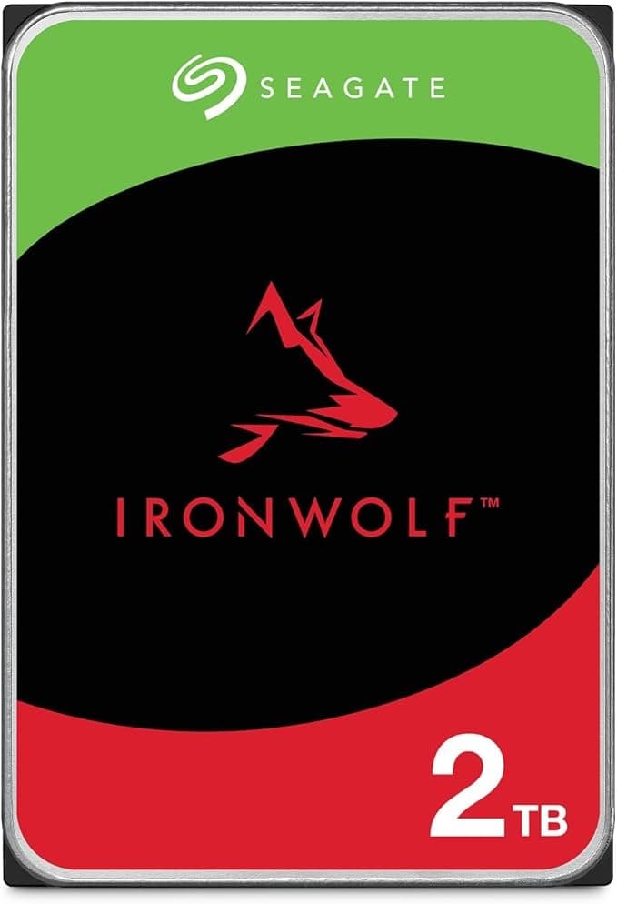 Seagate IronWolf 2TB Internal NAS Hard Drive SATA III 6Gb/s 5400RPM ST2000VNZ03