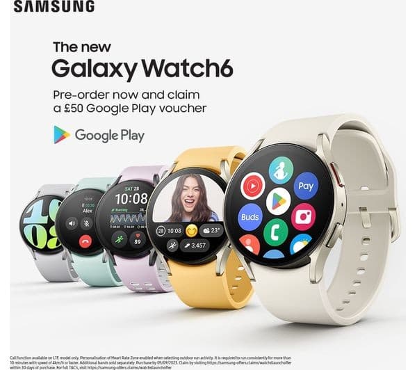 Samsung Galaxy Watch6 44mm Bluetooth Smartwatch - Silver - Image 2