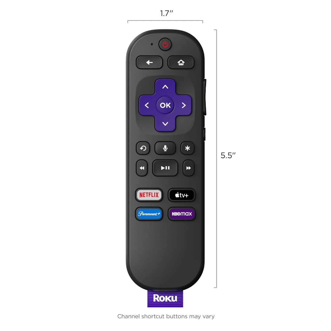 Roku Voice Remote (Official Manufacturer Product) for Roku Players, Roku Audio, and Roku TV - Black - Image 7