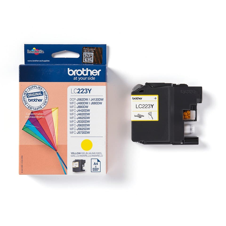 Brother LC-223 Original Ink Cartridge 550 Pages - Yellow - Image 2