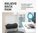 Fellowes Breyta Lumbar Back Support Cushion - Black (100119853) thumbnail 3
