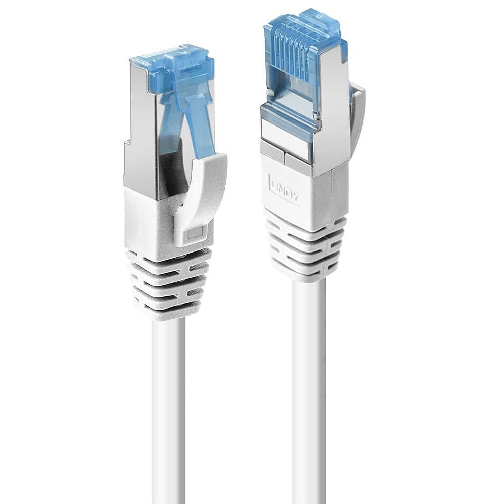 Lindy 47192 1m Cat6a S/FTP Snagless Network Cable - White