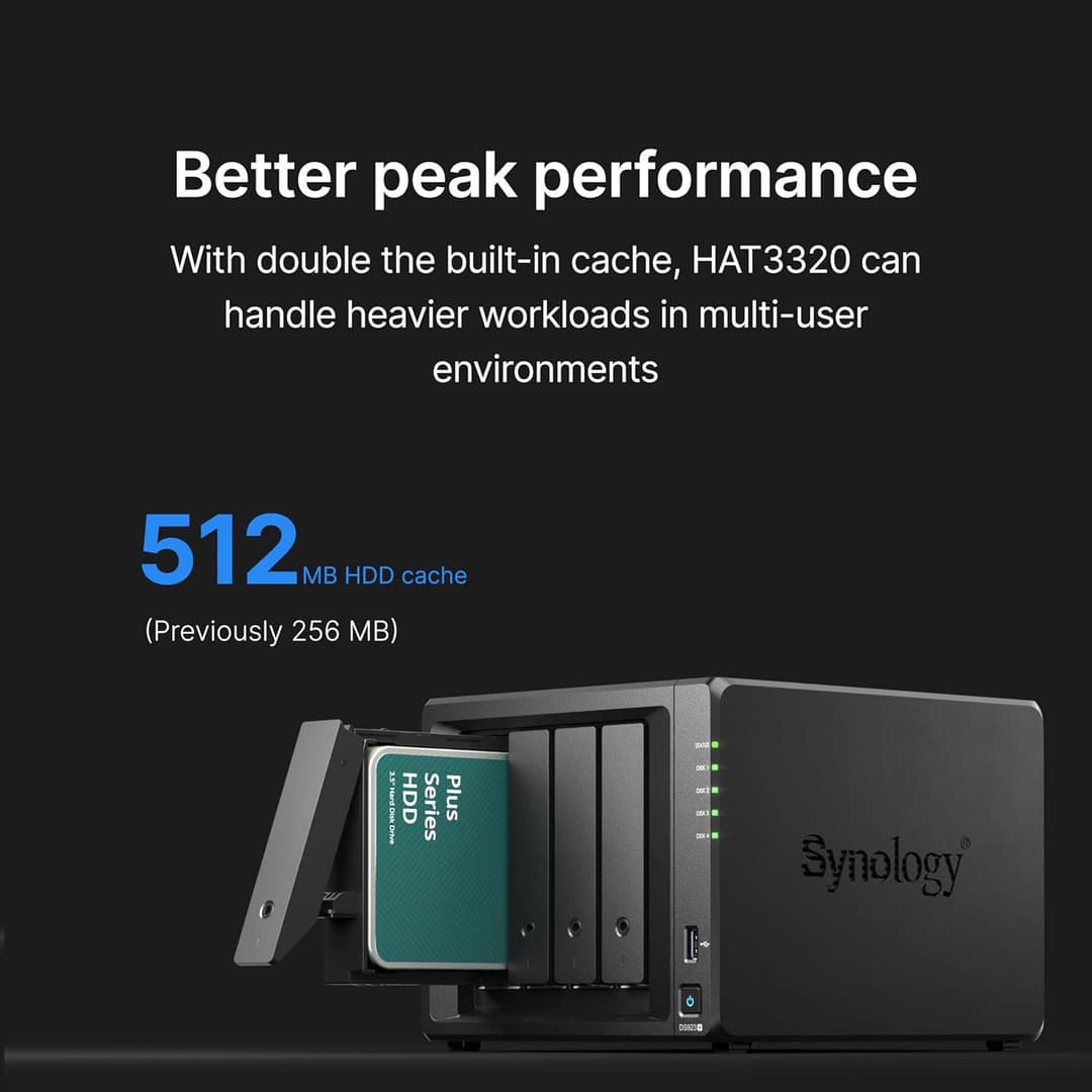 Synology Plus Series HAT3320-8T 3.5" 7200rpm SATA III 6Gb/s NAS Internal Hard Drive - 8TB - Image 3