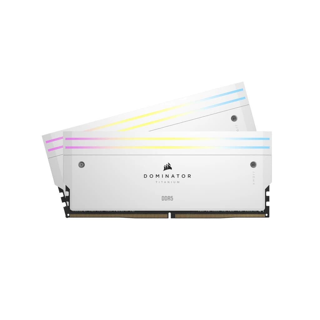 Corsair Dominator Titanium RGB DDR5 48GB (2x24GB) 7200MHz CL36 - White - Image 1