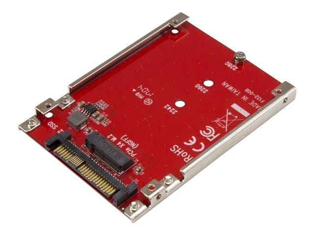 StarTech U2M2E125 M.2 NVMe to U.2 Adapter Red