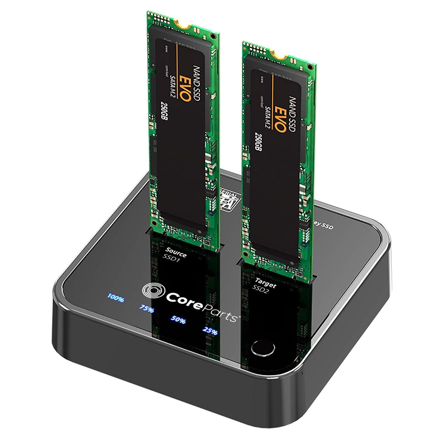 CoreParts USB 3.2 Type-C (10Gbps) M.2 SATA Docking Station with Clone Function