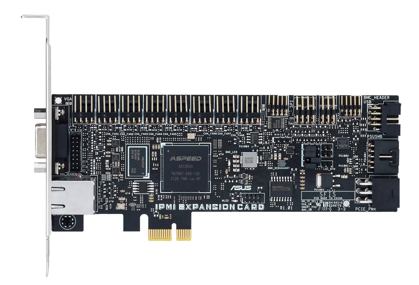 ASUS IPMI Expansion Card-SI w/ Dedicated Ethernet Controller & VGA Port PCIe 3.0 x1
