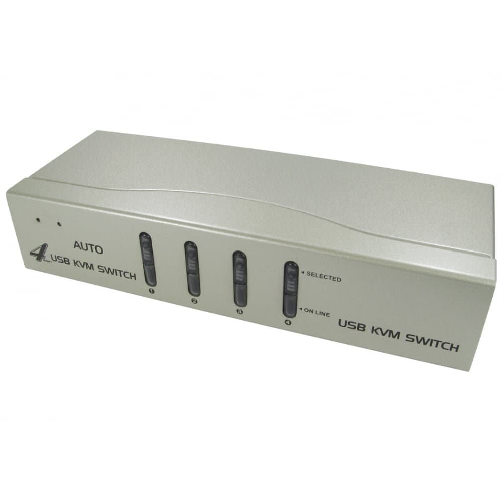 NEWlink 4-Port USB VGA KVM Switch with Audio (NLKVM-100/4)