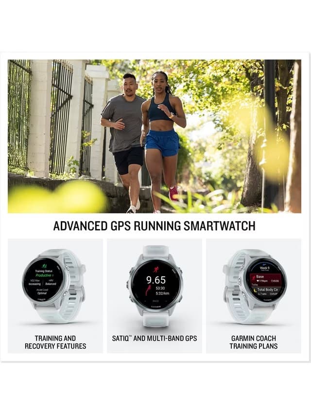 Garmin Forerunner 570 47mm GPS Running Smartwatch AMOLED - Slate Grey - Image 2