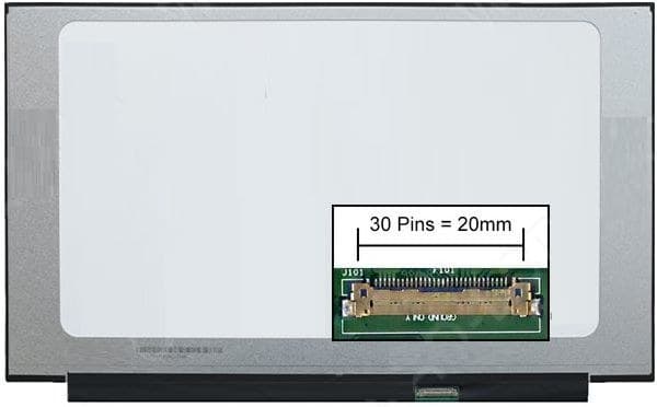 CoreParts MSC156F30-212M 15.6" FHD LCD Laptop Screen, 1920 x 1080, 30-pin, No Brackets, replaces LP156WFB(SP)(V1) - Matte