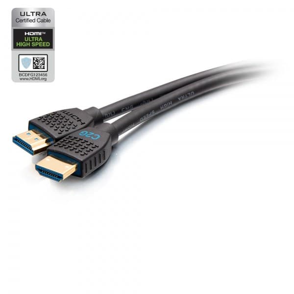 C2G Performance Series Ultra High Speed HDMI 2.1 Cable with Ethernet 8K 60Hz 1.8m - Black - Image 1