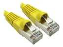 Cables Direct 25cm CAT6A S/FTP Patch Cable (Yellow) thumbnail 1