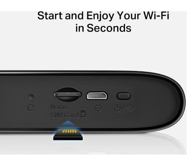 Mercusys MT110 4G LTE Portable Mobile Wi-Fi Router - Black - Image 6