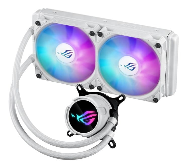 ASUS ROG Strix LC III 240 ARGB Intel/AMD AIO Liquid CPU Cooler - White - Image 2