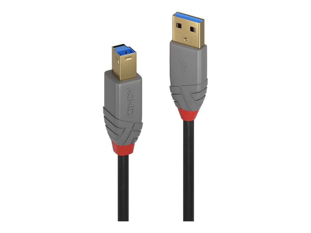 Lindy Anthra Line USB 3.2 Gen 1 Type A to B Cable 5Gbps 5m - Image 1