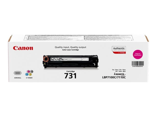 Canon 731 Original Toner Cartridge for i-SENSYS LBP7100Cn/LBP7110Cw - Magenta, Standard Capacity
