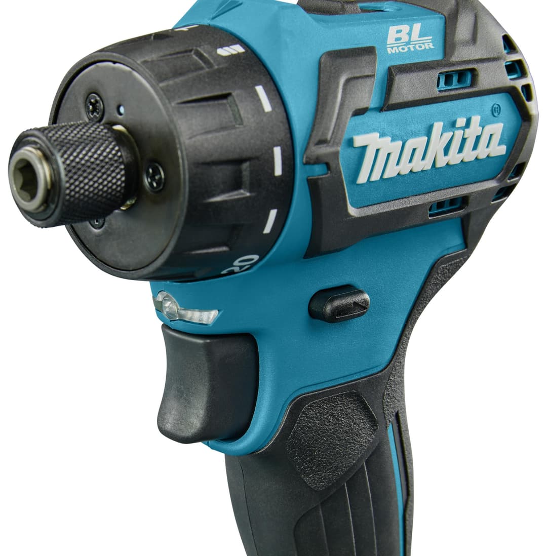 Makita DF032DZ 12V Max Li-Ion CXT Brushless Drill Driver Body Only - Black/Blue - Image 5