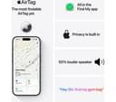 Apple AirTag 2nd Generation 1 Pack Silver thumbnail 5