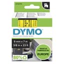 DYMO Authentic D1 Standard Label Tape 9mm x 7m - Black on Yellow thumbnail 1